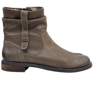 Abeo Yasmin Scrunchy Boot SZ 6N Womens Brown Comfort Ankle Biker Bio System Boot